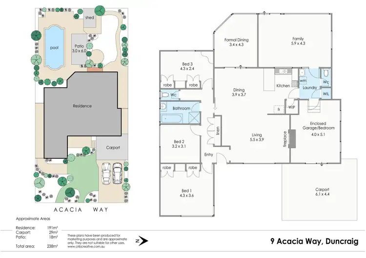Floorplan of Homely house listing, 9 Acacia Way, Duncraig WA 6023