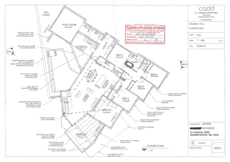 Floorplan of Homely house listing, 16 Coastal Rise, Quinns Rocks WA 6030