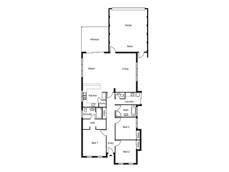 Floorplan of Homely house listing, 42 Lewana Approach, Dalyellup WA 6230