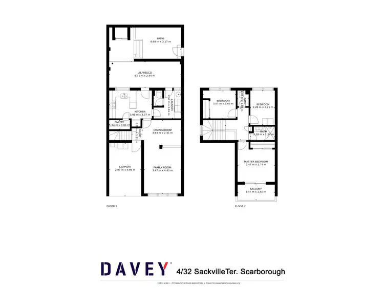 Floorplan of Homely townhouse listing, 4/32 Sackville Terrace, Scarborough WA 6019