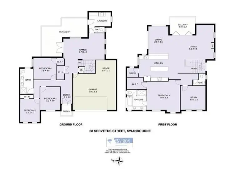 Floorplan of Homely house listing, 68 Servetus Street, Swanbourne WA 6010
