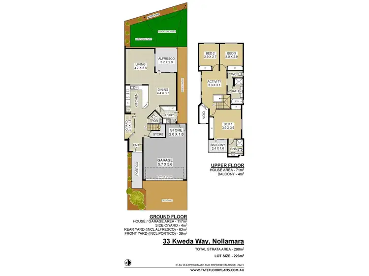 Floorplan of Homely house listing, 33 Kweda Way, Nollamara WA 6061
