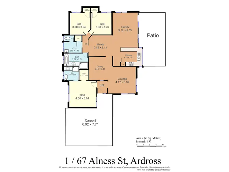 Floorplan of Homely house listing, 1/67 Alness Street, Ardross WA 6153