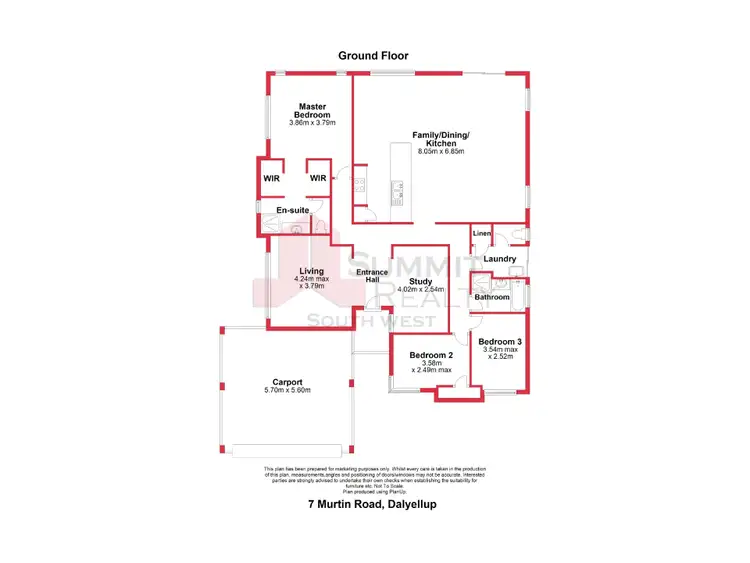 Floorplan of Homely house listing, 7 Murtin Road, Dalyellup WA 6230