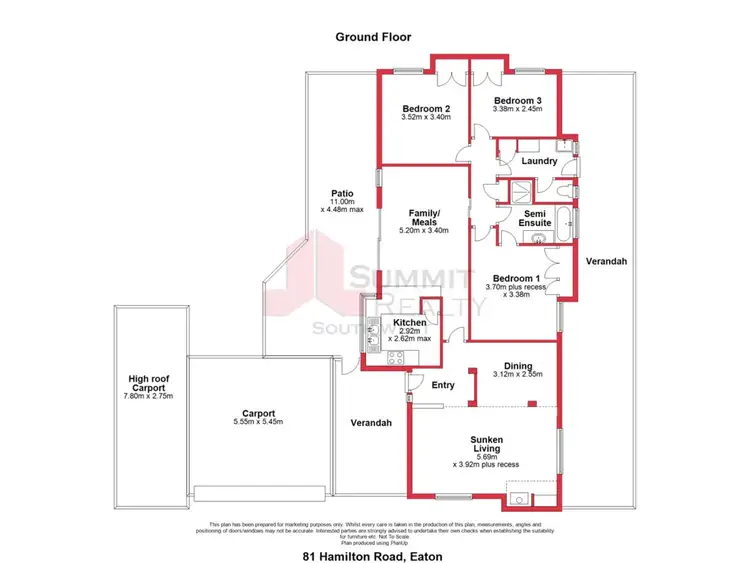 Floorplan of Homely house listing, 81 Hamilton Road, Eaton WA 6232