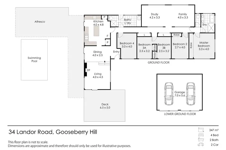 Floorplan of Homely house listing, 34 Landor Road, Gooseberry Hill WA 6076