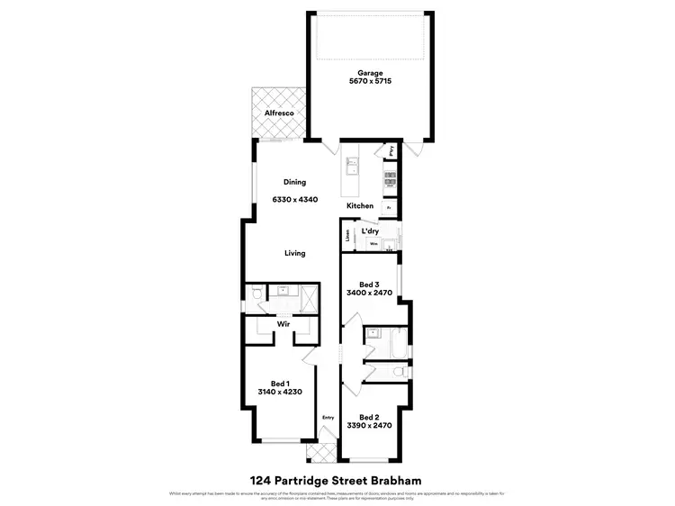 Floorplan of Homely house listing, 124 Partridge Street, Brabham WA 6055