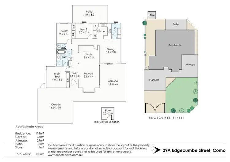 Floorplan of Homely house listing, 29A Edgecumbe Street, Como WA 6152