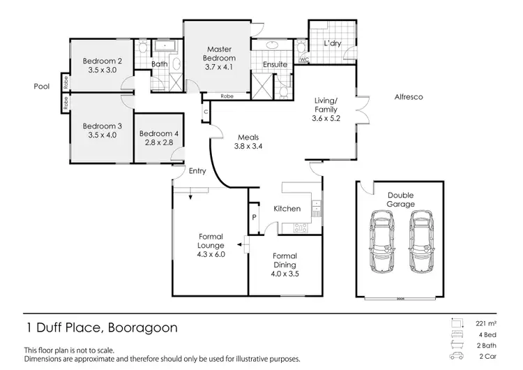 Floorplan of Homely house listing, 1 Duff Place, Booragoon WA 6154