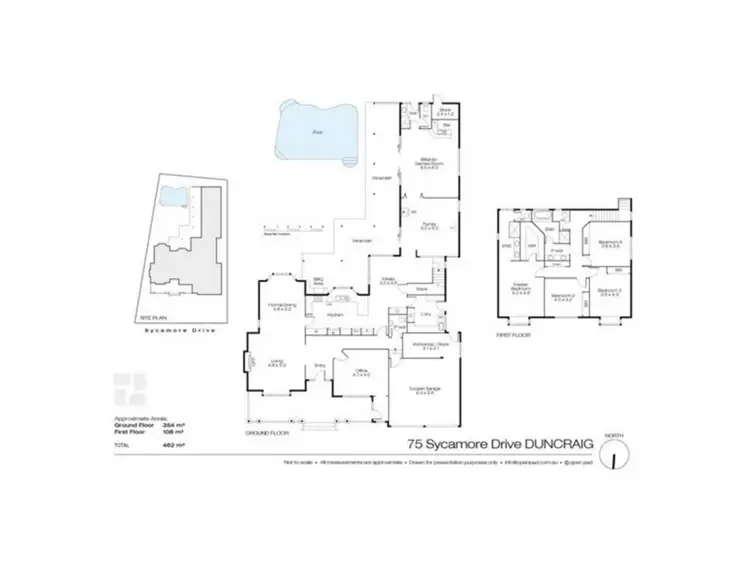 Floorplan of Homely house listing, 75 Sycamore Drive, Duncraig WA 6023