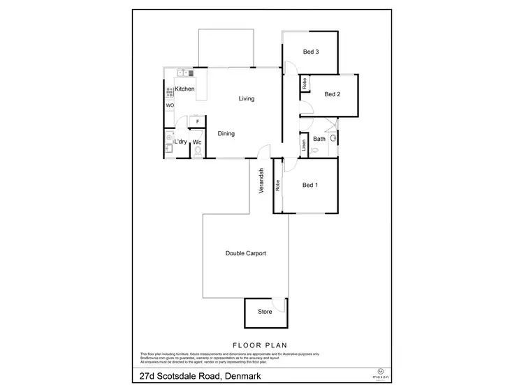 Floorplan of Homely house listing, 27D Scotsdale Road, Denmark WA 6333