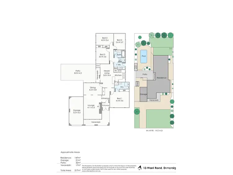 Floorplan of Homely house listing, 13 Marri Road, Duncraig WA 6023