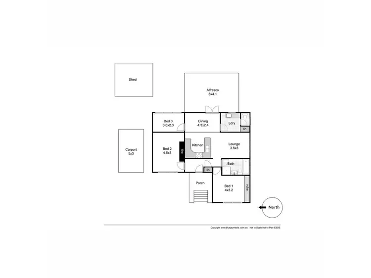 Floorplan of Homely house listing, 18 Butson Street, Hilton WA 6163