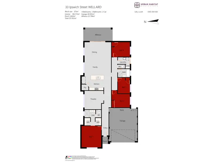 Floorplan of Homely house listing, 33 Ipswich Street, Wellard WA 6170