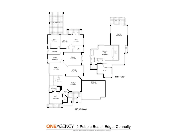 Floorplan of Homely house listing, 2 Pebble Beach Edge, Connolly WA 6027
