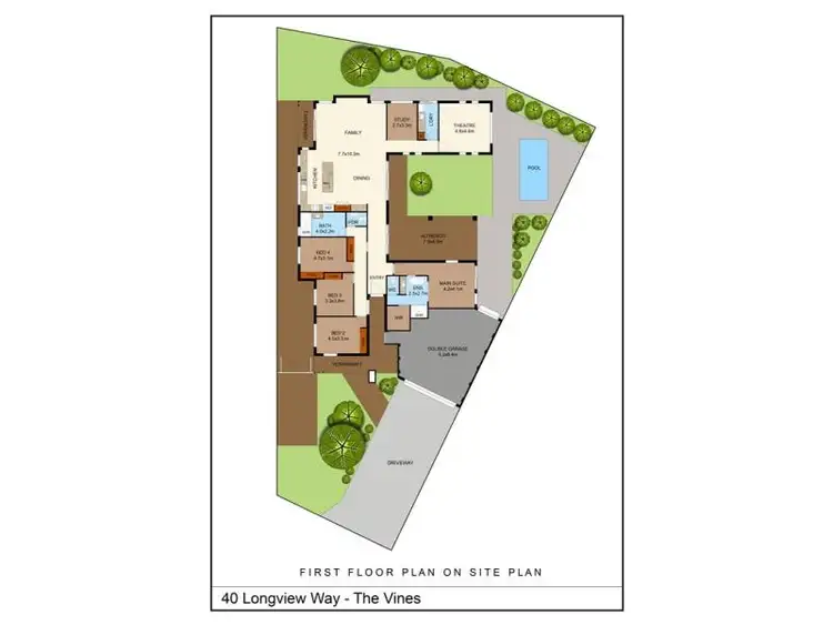 Floorplan of Homely house listing, 40 Longview Way, The Vines WA 6069