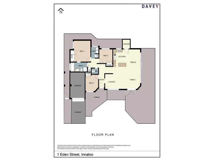 Floorplan of Homely house listing, 1 Eden Street, Innaloo WA 6018