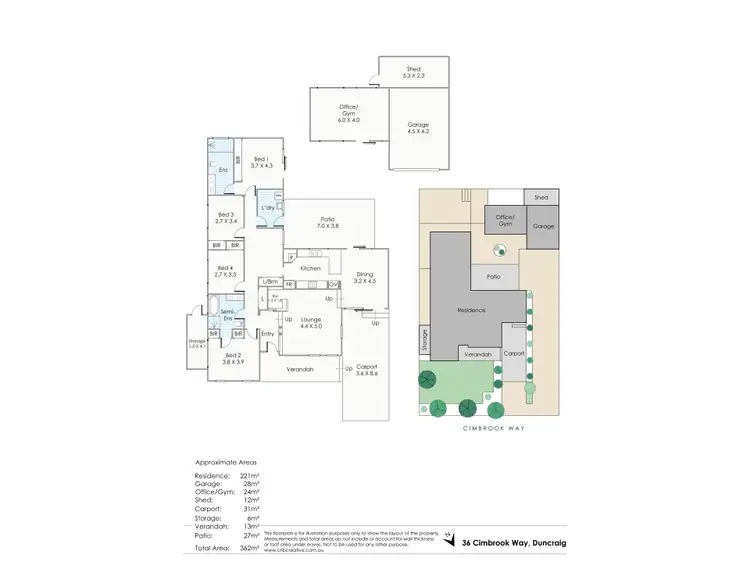 Floorplan of Homely house listing, 36 Cimbrook Way, Duncraig WA 6023