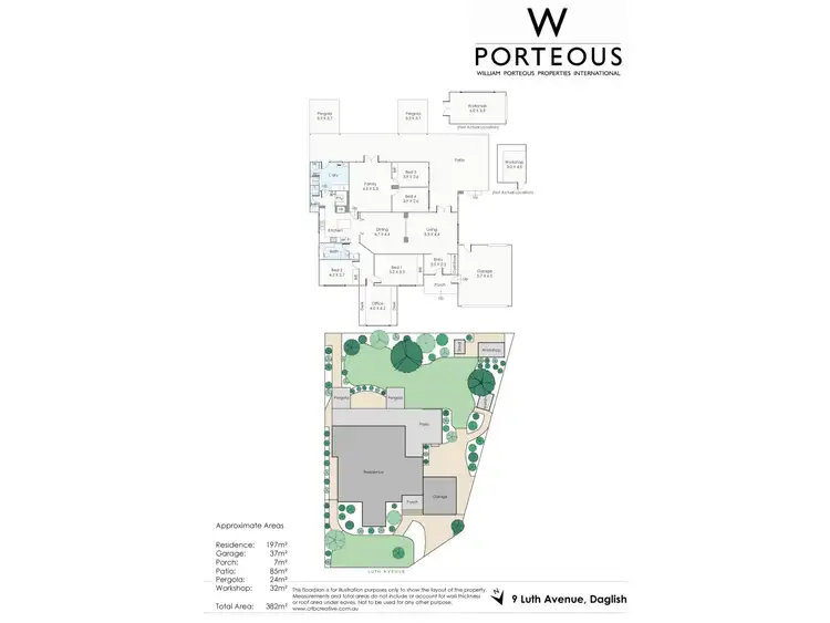 Floorplan of Homely house listing, 9 Luth Avenue, Daglish WA 6008