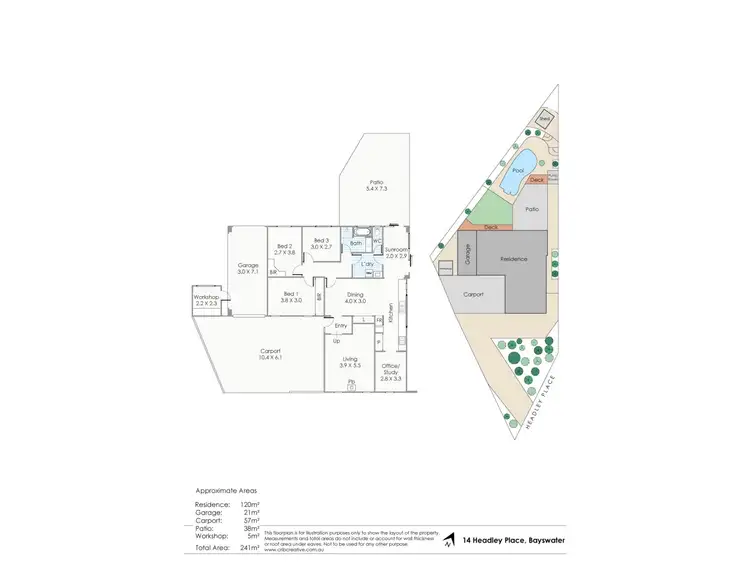 Floorplan of Homely house listing, 14 Headley Place, Bayswater WA 6053
