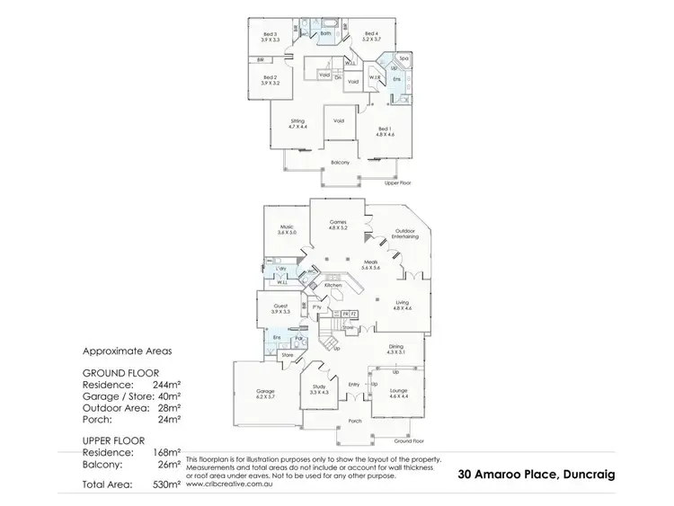 Floorplan of Homely house listing, 30 Amaroo Place, Duncraig WA 6023