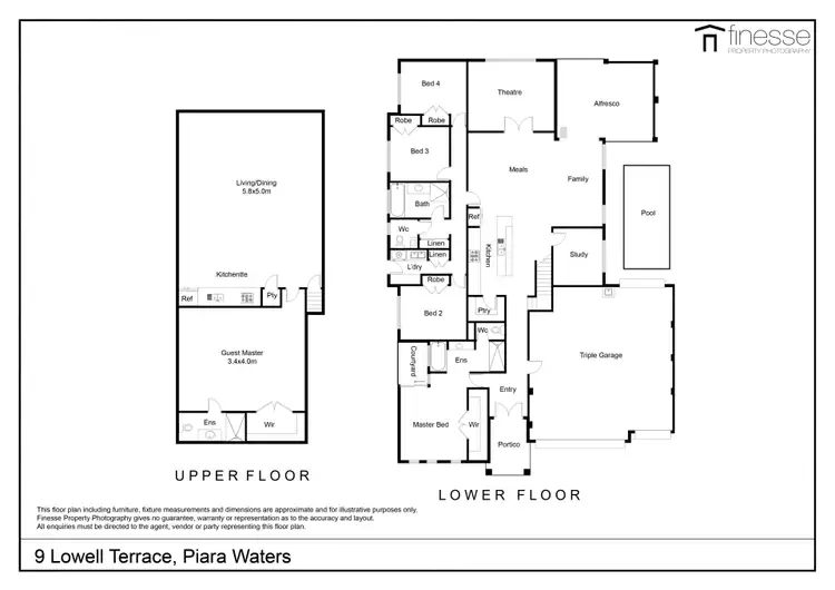 Floorplan of Homely house listing, 9 Lowell Terrace, Piara Waters WA 6112