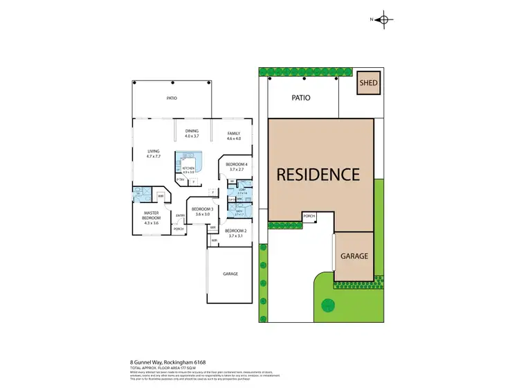 Floorplan of Homely house listing, 8 Gunnel Way, Rockingham WA 6168