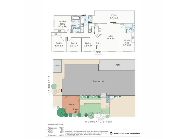 Floorplan of Homely semi-detached listing, 41 Moorland Street, Doubleview WA 6018