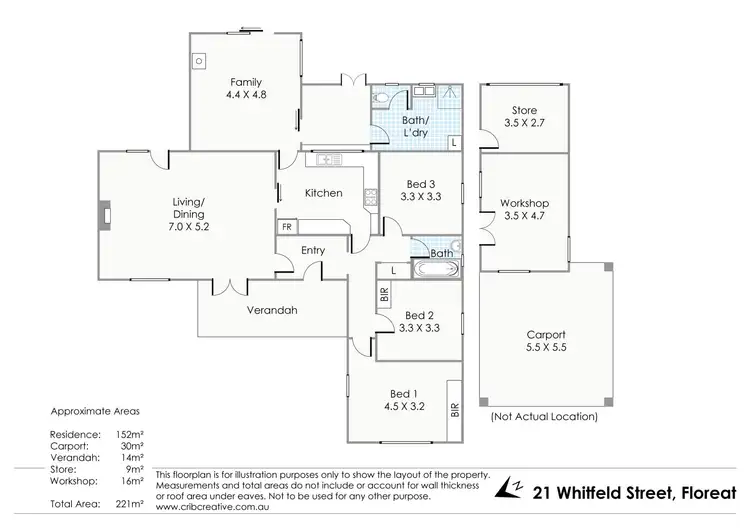 Floorplan of Homely house listing, 21 Whitfeld Street, Floreat WA 6014
