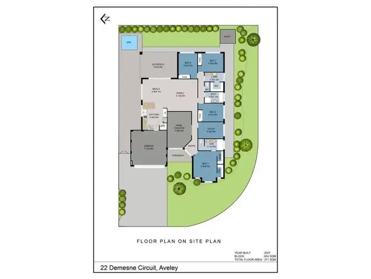 Floorplan of Homely house listing, 22 Demesne Circuit, Aveley WA 6069