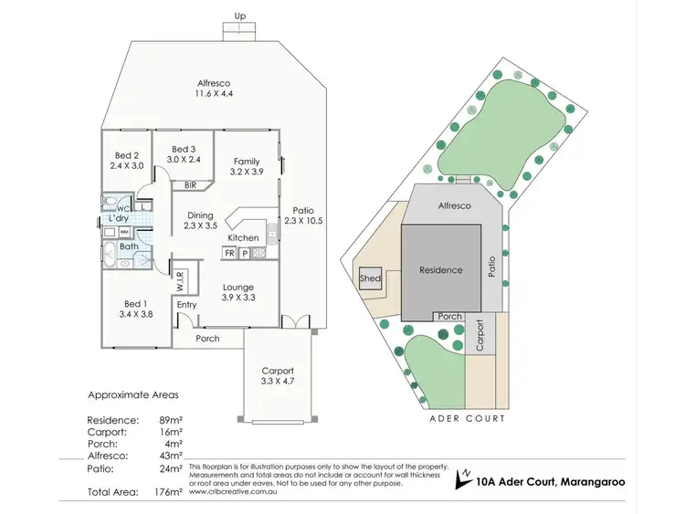 Floorplan of Homely house listing, 10A Ader Court, Marangaroo WA 6064