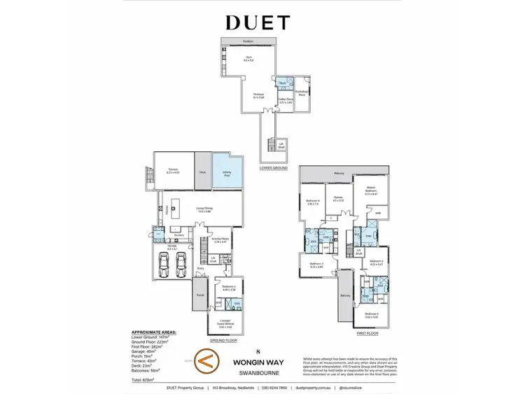Floorplan of Homely house listing, 8 Wongin Way, Swanbourne WA 6010