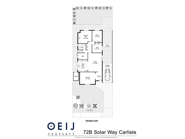 Floorplan of Homely house listing, 72B Solar Way, Carlisle WA 6101