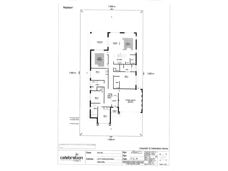 Floorplan of Homely house listing, 34 Goldsbrough Entrance, Helena Valley WA 6056