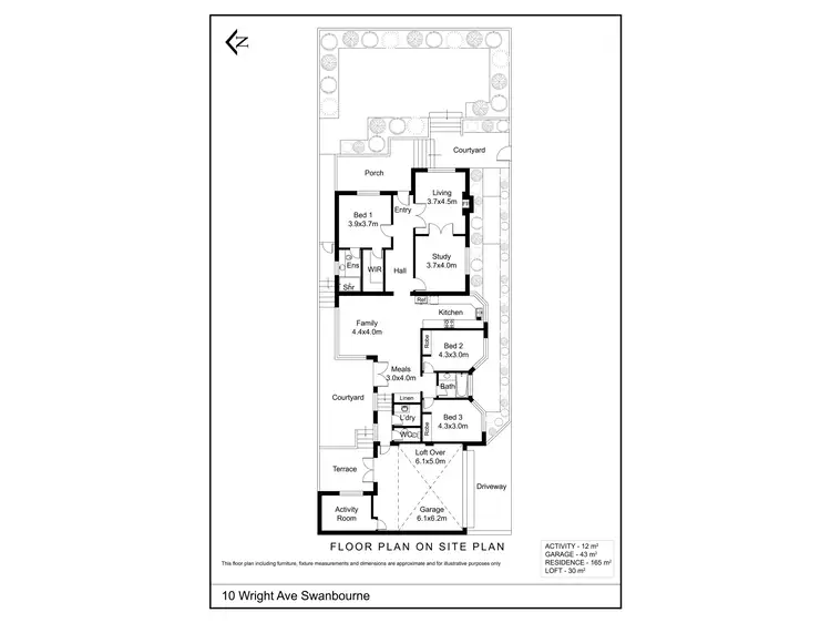 Floorplan of Homely house listing, 10 Wright Avenue, Swanbourne WA 6010