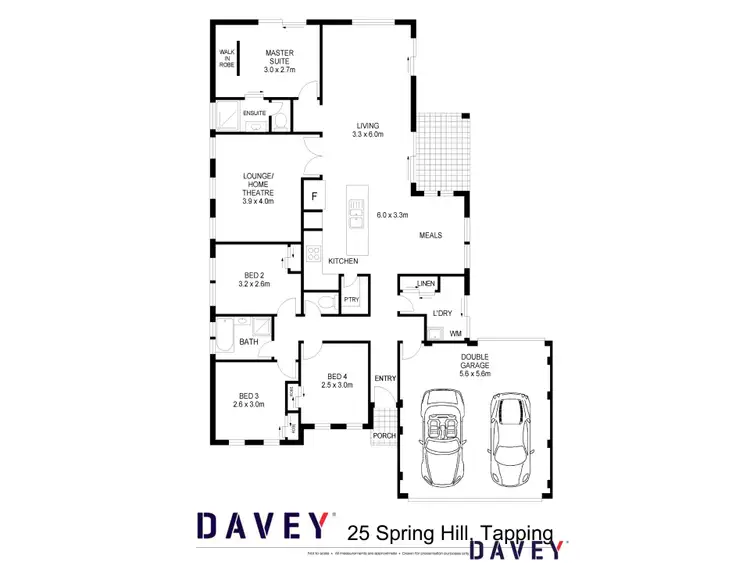 Floorplan of Homely house listing, 25 Spring Hill, Tapping WA 6065