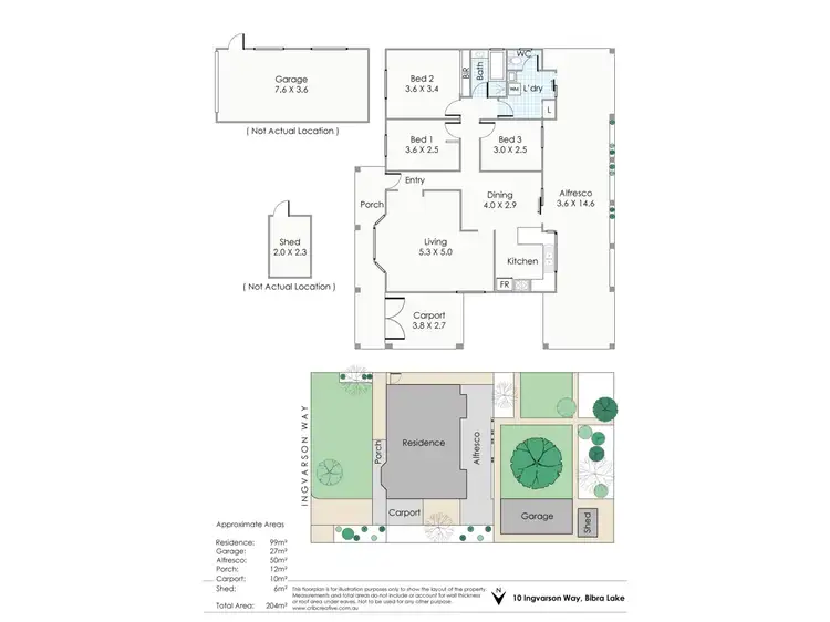 Floorplan of Homely house listing, 10 Ingvarson Way, Bibra Lake WA 6163