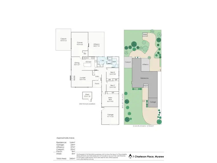Floorplan of Homely house listing, 1 Charleson Street, Myaree WA 6154