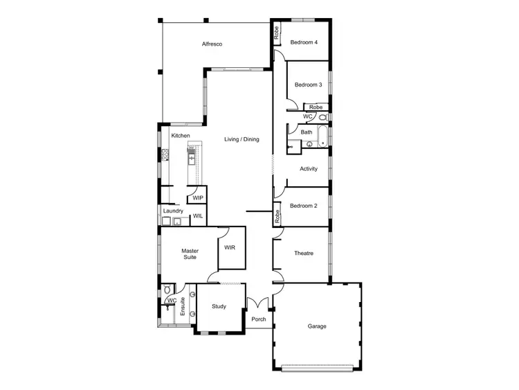 Floorplan of Homely house listing, 7 Antelope Turn, Dalyellup WA 6230