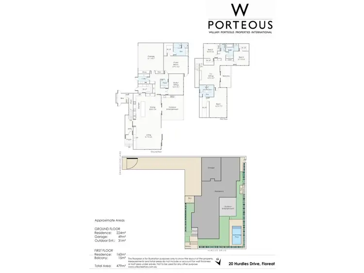 Floorplan of Homely house listing, 20 Hurdles Drive, Floreat WA 6014