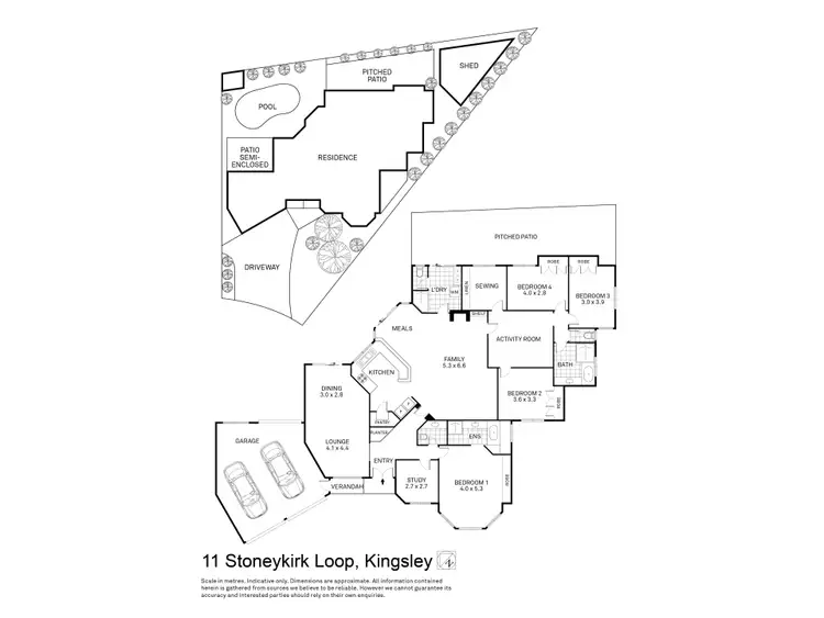 Floorplan of Homely house listing, 11 Stoneykirk Loop, Kingsley WA 6026
