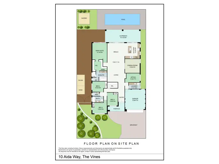 Floorplan of Homely house listing, 10 Aida Way, The Vines WA 6069