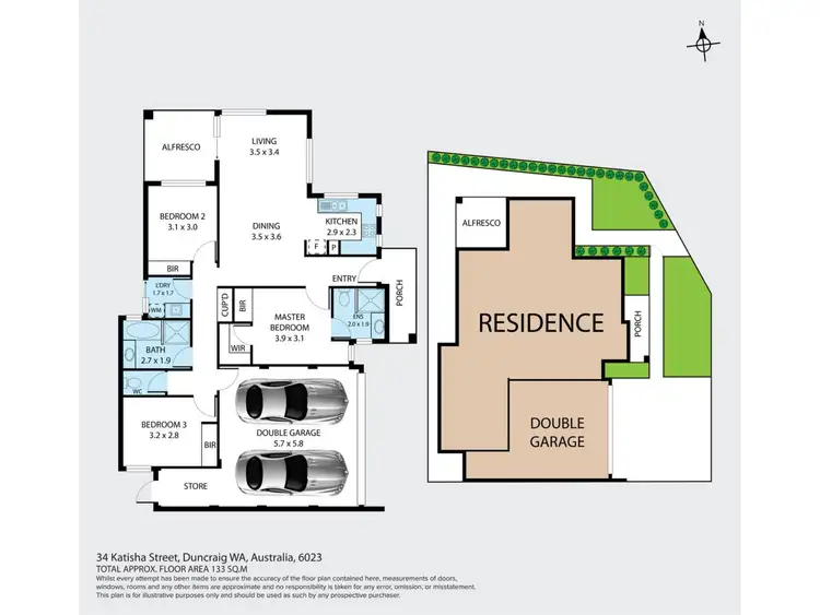 Floorplan of Homely house listing, 34 Katisha Street, Duncraig WA 6023