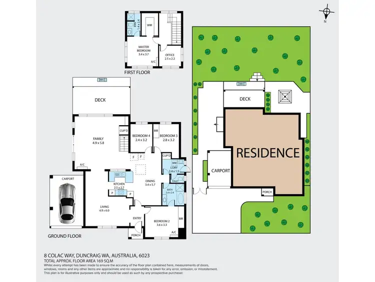 Floorplan of Homely house listing, 8 Colac Way, Duncraig WA 6023