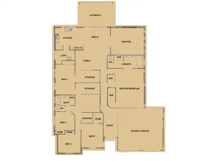Floorplan of Homely house listing, 14 Maggie Way, Coodanup WA 6210