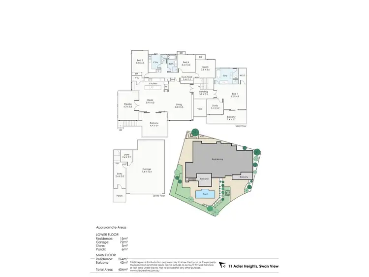 Floorplan of Homely house listing, 11 Adler Heights, Swan View WA 6056