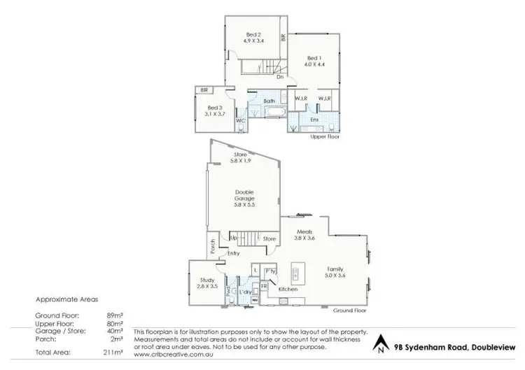 Floorplan of Homely house listing, 9B Sydenham Road, Doubleview WA 6018