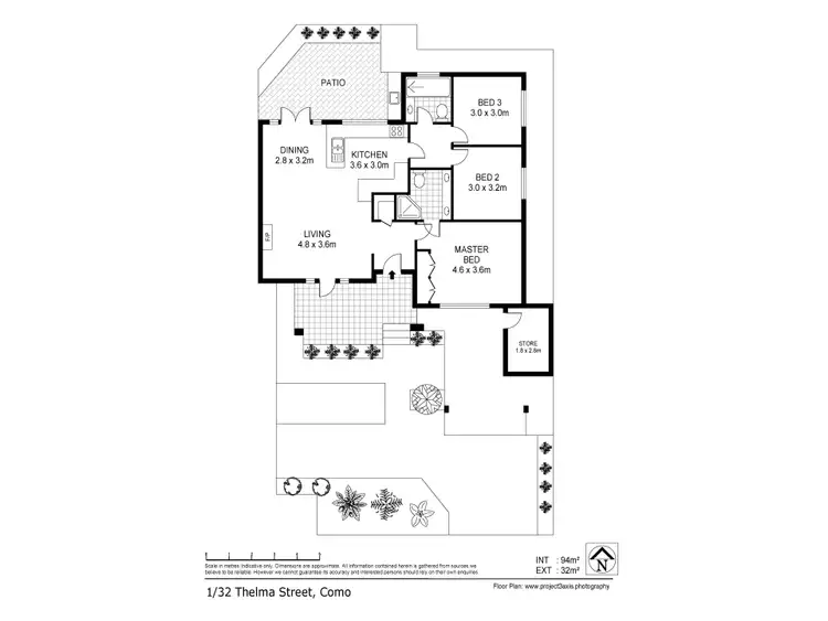 Floorplan of Homely house listing, 1/32 Thelma Street, Como WA 6152