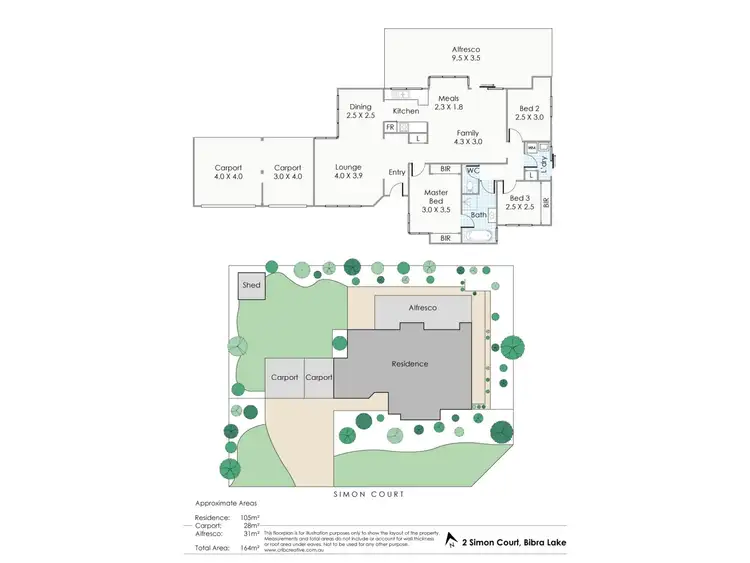 Floorplan of Homely house listing, 2 Simon Court, Bibra Lake WA 6163
