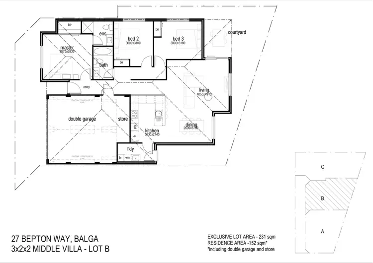 Floorplan of Homely villa listing, 27/B Bepton Way, Balga WA 6061